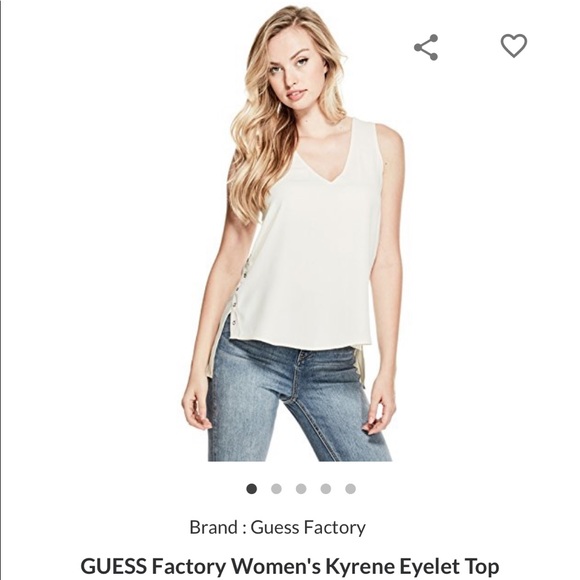 Guess Factory Women’s Kyrene Top - Just Peachy - Size Small - Picture 2 of 8